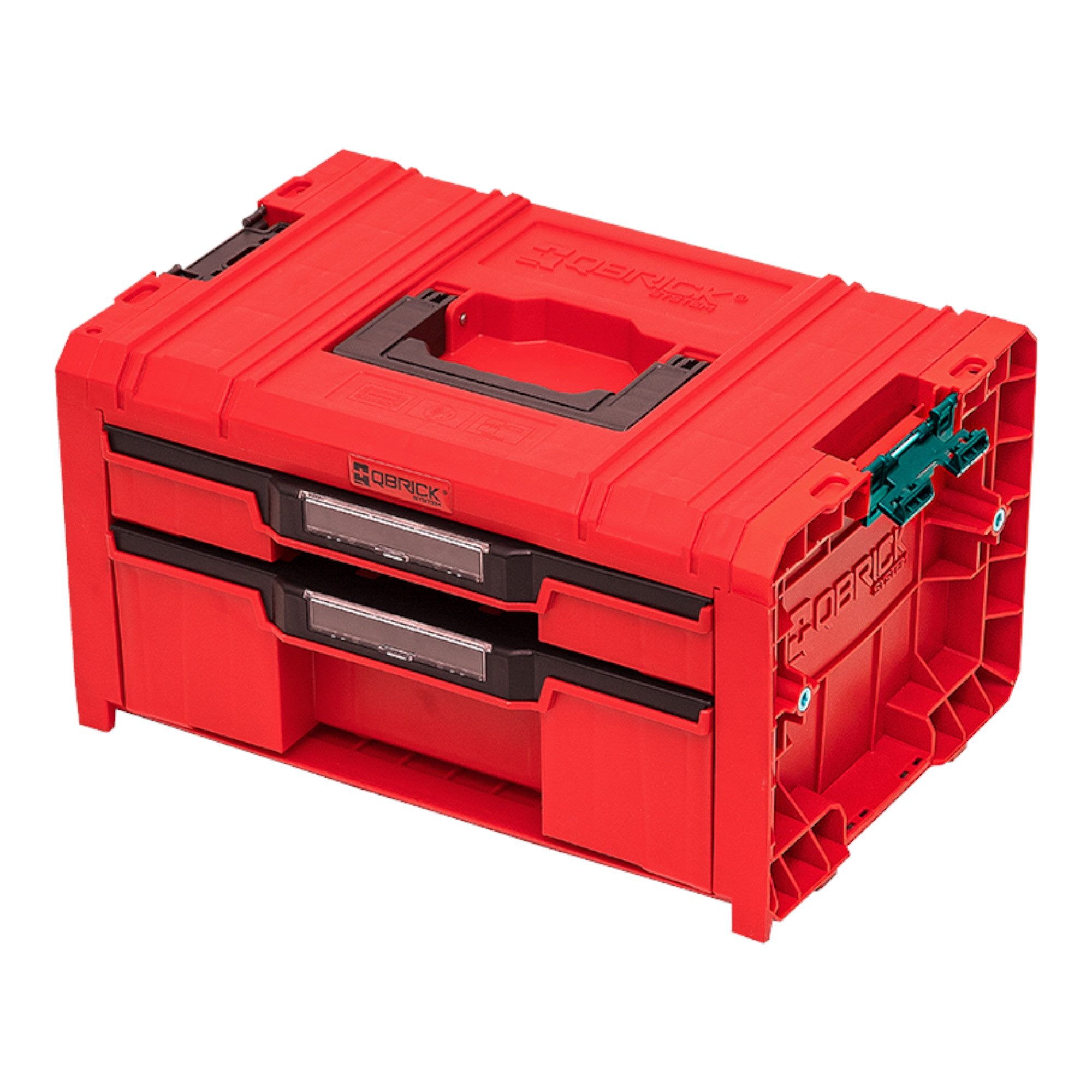 QBRICK System Werkzeugkoffer Qbrick System PRO Drawer 2 Toolbox 2.0 Expert RED ULTRA HD Custom
