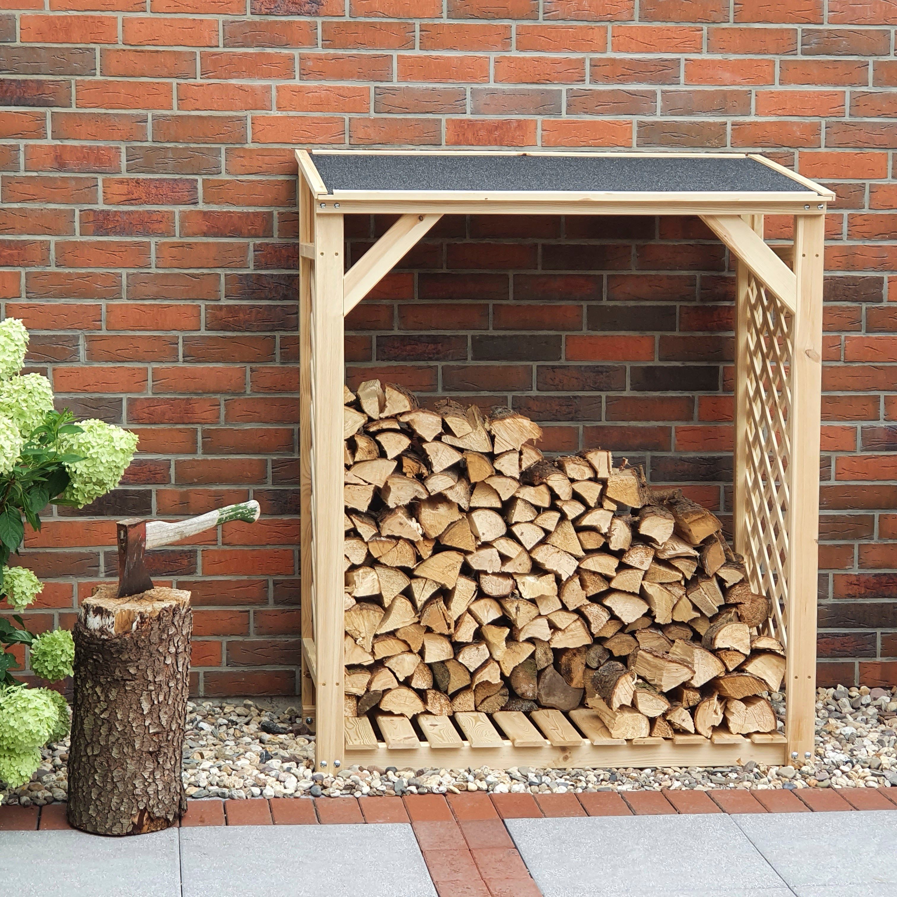 promadino Kaminholzregal Speyer, BxTxH:119,5x68x148 cm günstig online kaufen