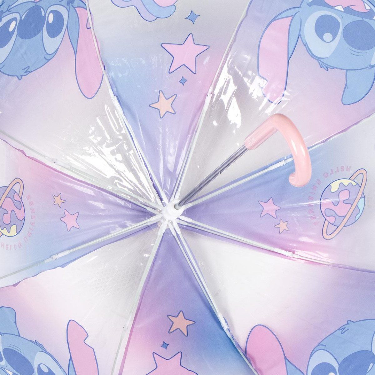 Lilo & Stitch Regenschirm-Wanderstock Ø 45 cm Regenschirm manueller Bubble- günstig online kaufen