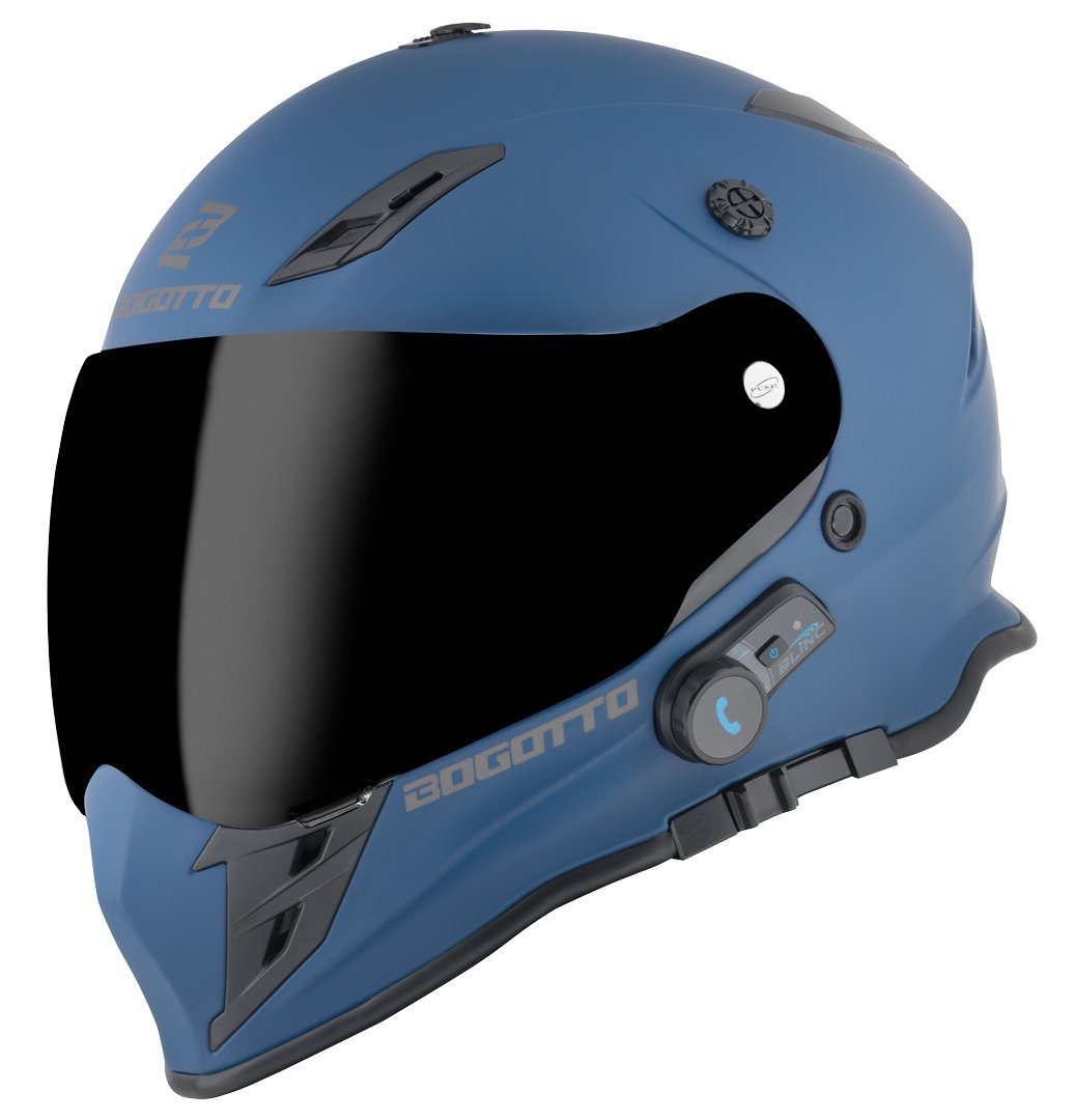 Bogotto Motocrosshelm H331 BT Bluetooth Enduro Helm, Integriertes Kommunikationssystem,geeignet Für Brillenträger,vorb – Bild 3 von 5