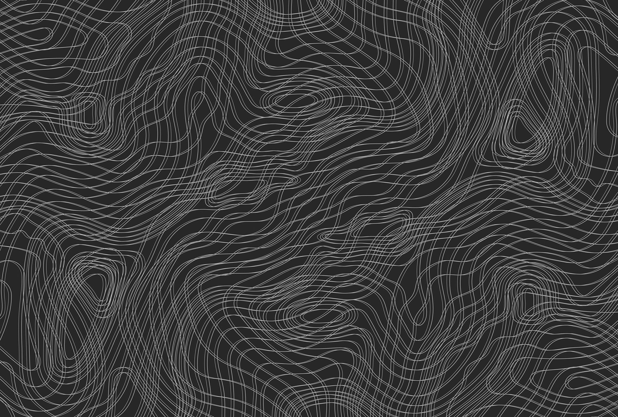 Architects Paper Fototapete Atelier 47 Chaotic Lines 2, glatt, geometrisch, (4 St), Vlies, Wand, Schräge, Decke