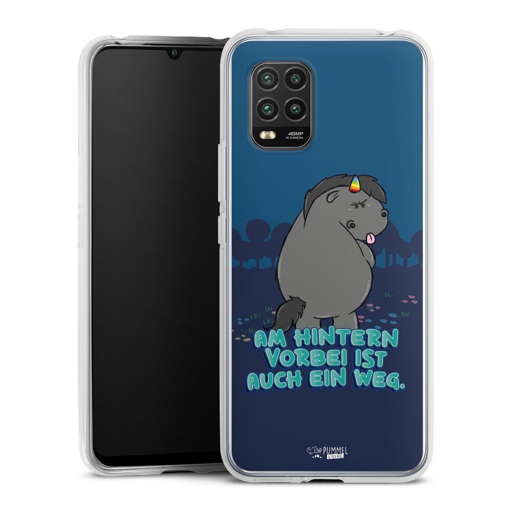 DeinDesign Handyhülle Grummeleinhorn am Hintern vorbei, Xiaomi Mi 10 lite Silikon Hülle Bumper Case Handy Schutzhülle