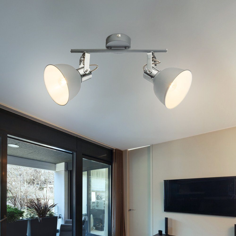 etc-shop LED Deckenleuchte, Wohnzimmerlampe inklusive, Deckenstrahler verstellbar nicht Leuchtmittel Deckenleuchte
