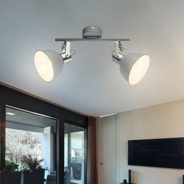 etc-shop LED Deckenspot, Leuchtmittel inklusive, Warmweiß, Farbwechsel, Decken Strahler beweglich Wohn Zimmer Dimmer Lampe