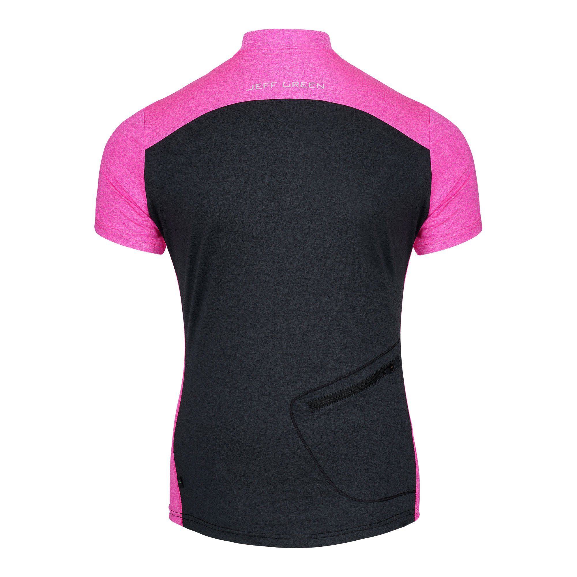 Pink Funktionsshirt Jule Jeff Green Caviar/Neon