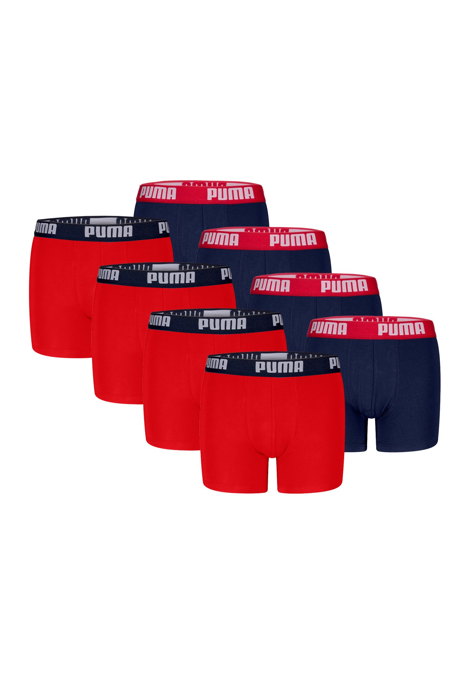 PUMA Boxershorts BOYS EVERYDAY BASIC BOXER 8P (Packung, 8-St., 8er-Pack)