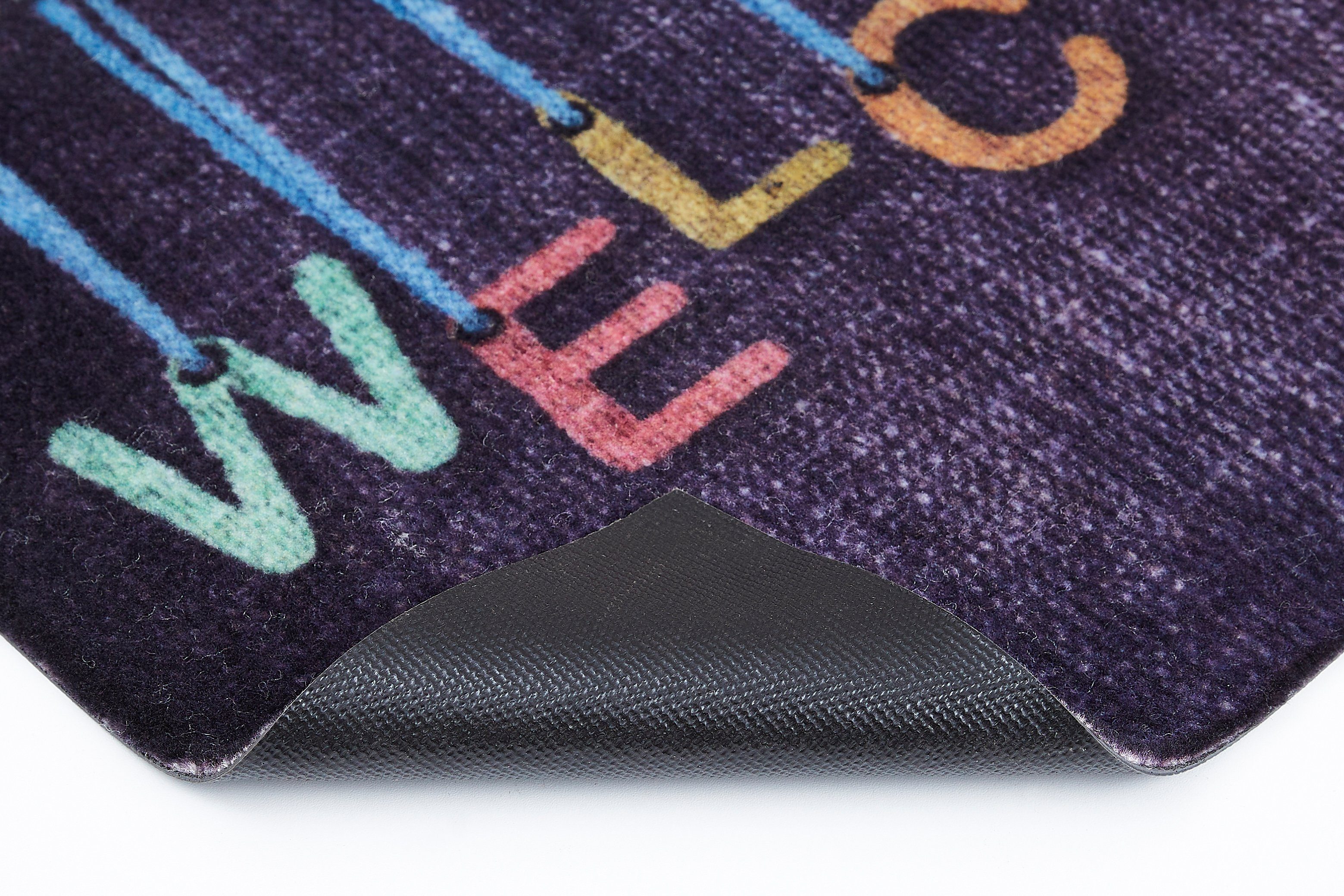 Fußmatte Modern, Andiamo, rechteckig, Höhe: Welcome Motive, und Outdoor mm, geeignet In- 6,5 schwarz, verschiedene Schmutzfangmatte