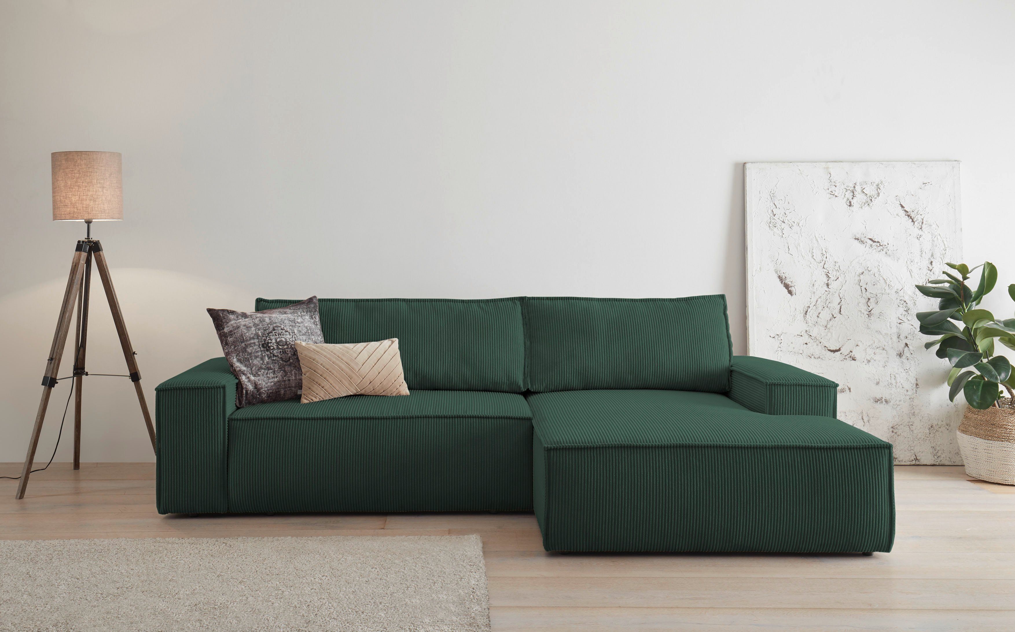 Home affaire Ecksofa SHERWOOD Schlafsofa 267 günstig online kaufen