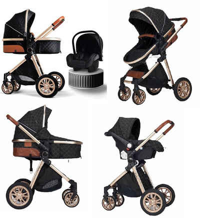 Casiloo® Kombi-Kinderwagen 3in1 Комбіновані дитячі візки Коляски Babywanne Buggy + Auto Babyschale