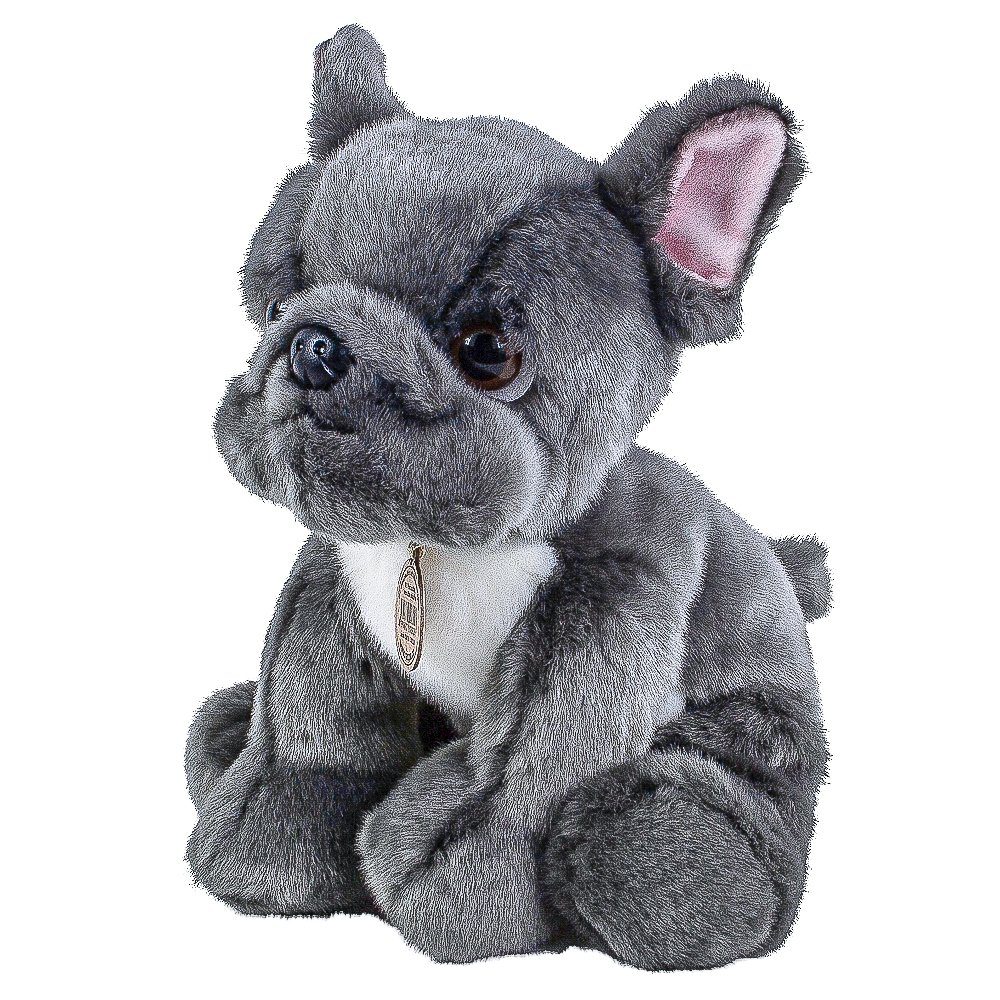 Teddys Rothenburg Kuscheltier »Französische Bulldogge grau 26 cm sitzend«  (Plüschtier, Stofftier, Hund)