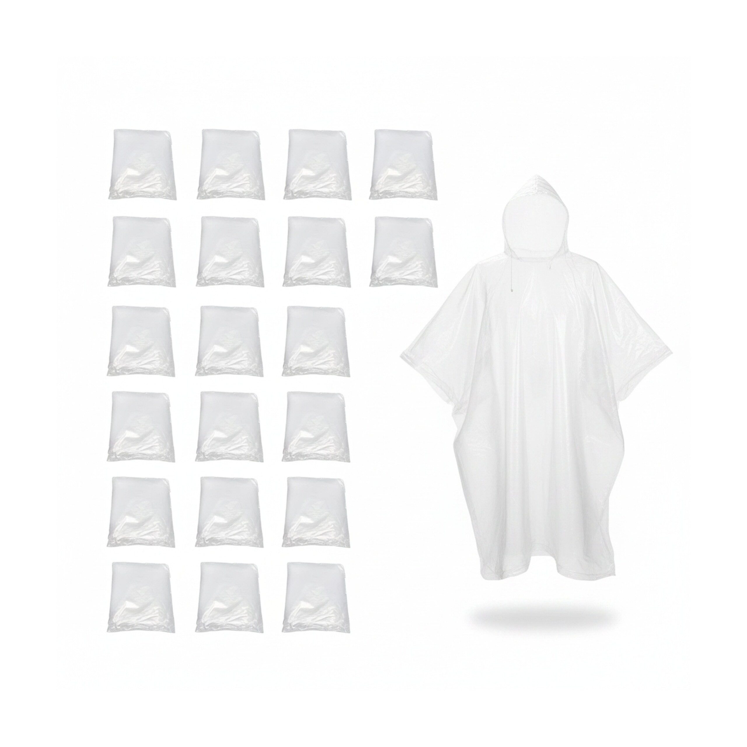 Regenponcho 60 x Einweg Regenponcho