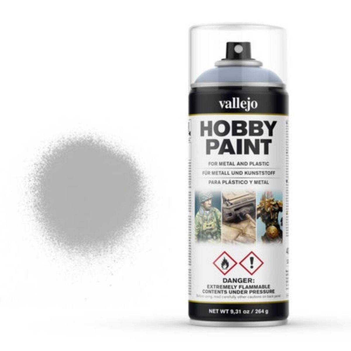 Vallejo Spielfigur Vallejo Hobby Paint Spray Primer Premium Grey (400 ml)