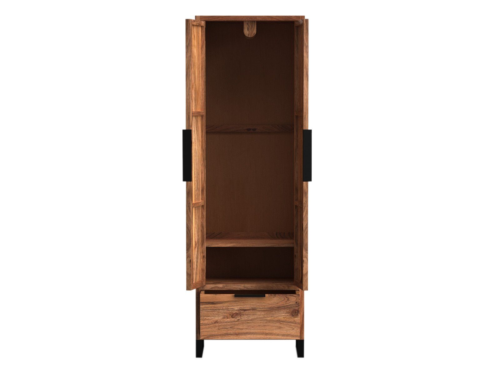 massivum Kleiderschrank Sydney - Massivholz Akazie Flurmöbel Garderobenschrank (1-St)