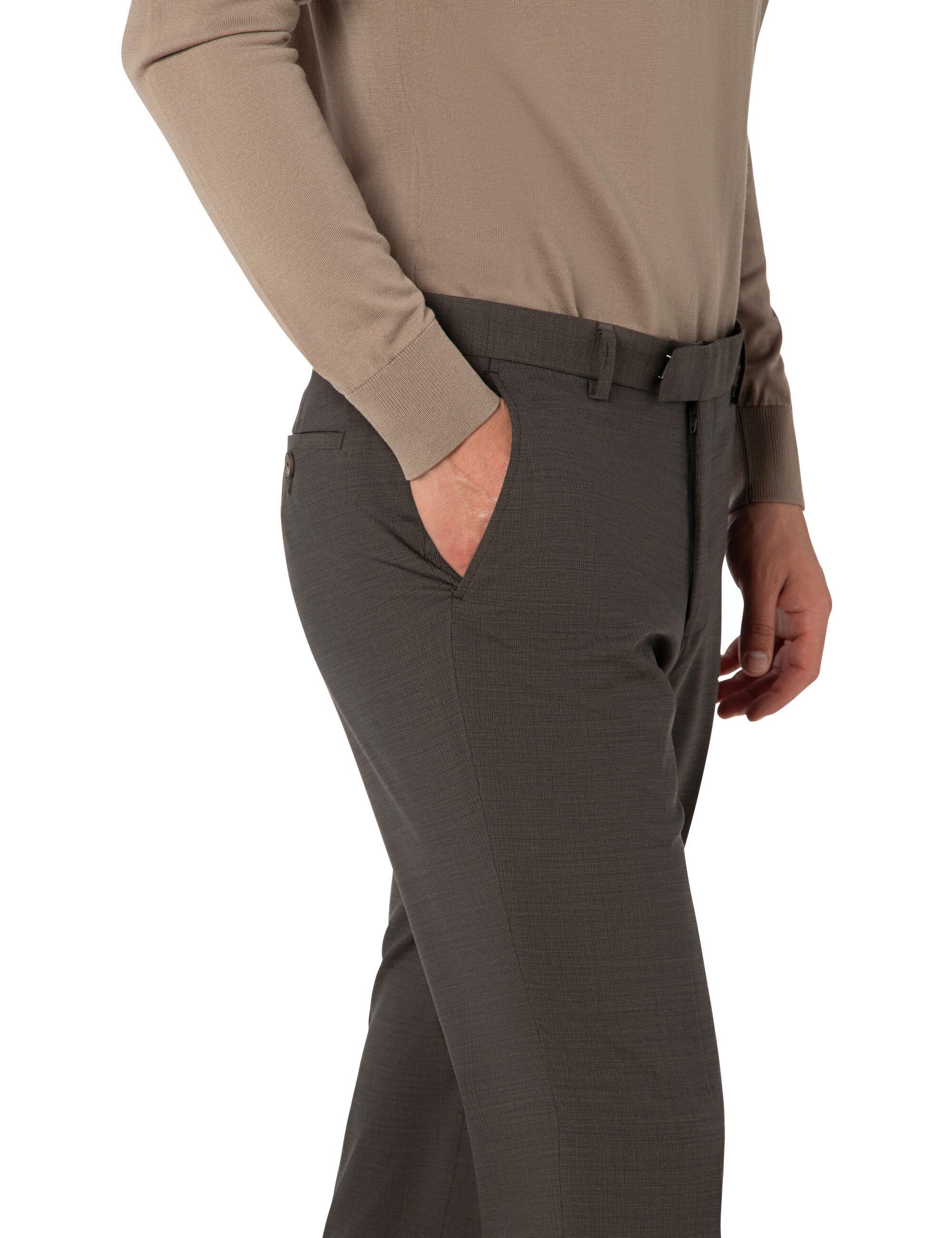 Thomas Goodwin Anzughose (1-tlg) Geknöpfte Gesäßtaschen, 3512-0-44025