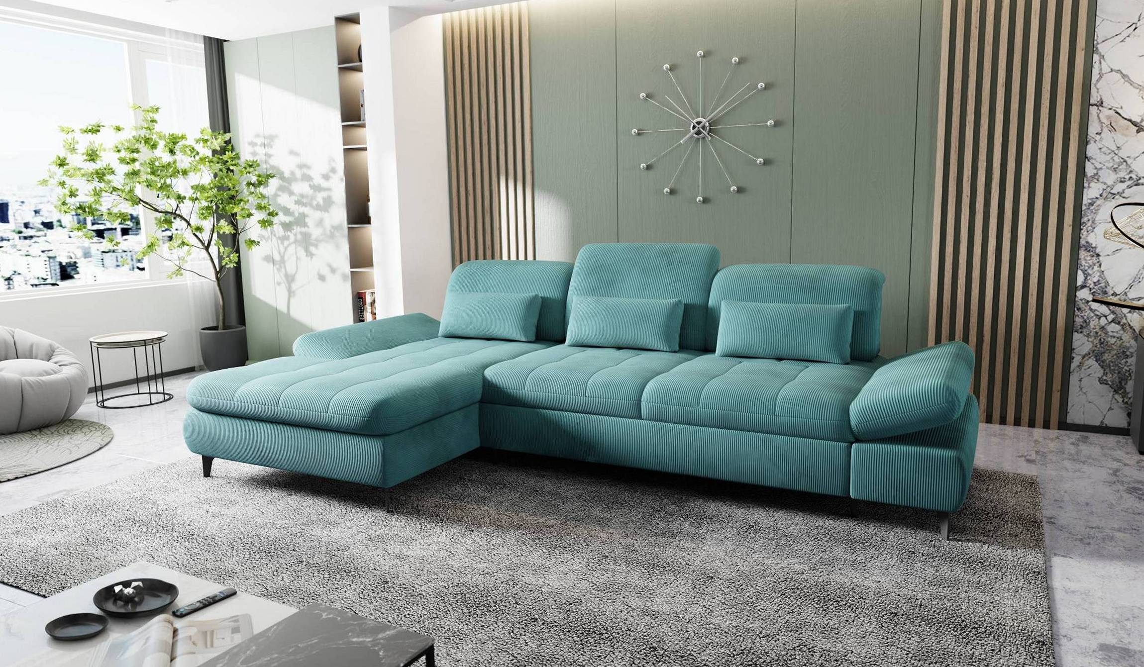Hygger Möbelhaus Ecksofa NOLA Sofa L günstig online kaufen