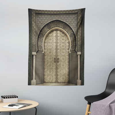 Wandteppich »aus Weiches Mikrofaser Stoff Für das Wohn und Schlafzimmer«, Abakuhaus, rechteckig, Marokkanisch Gealterte Tor Geometric