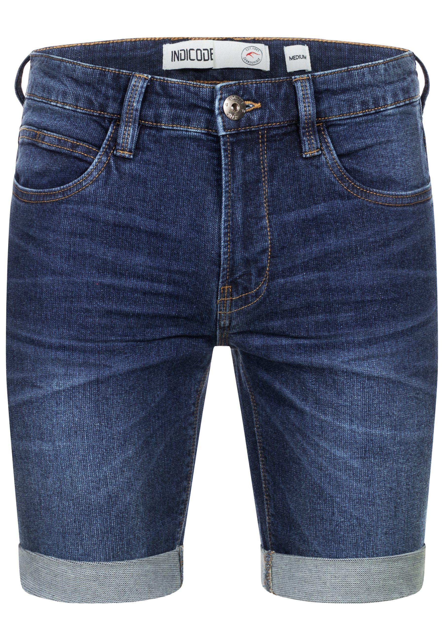 Indicode Jeansshorts INDanny aus elastischer Baumwoll-Qualität günstig online kaufen