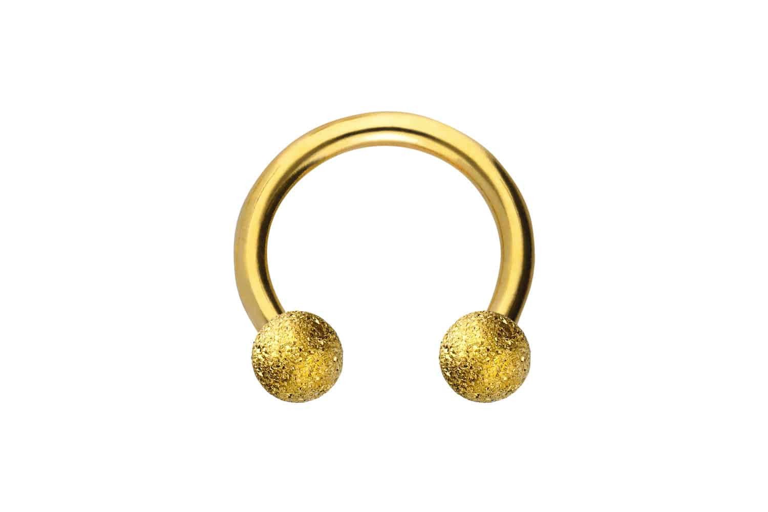 PIERCINGLINE Piercing-Set Chirurgenstahl Hufeisenring DIAMANTOPTIK (Hufeise günstig online kaufen
