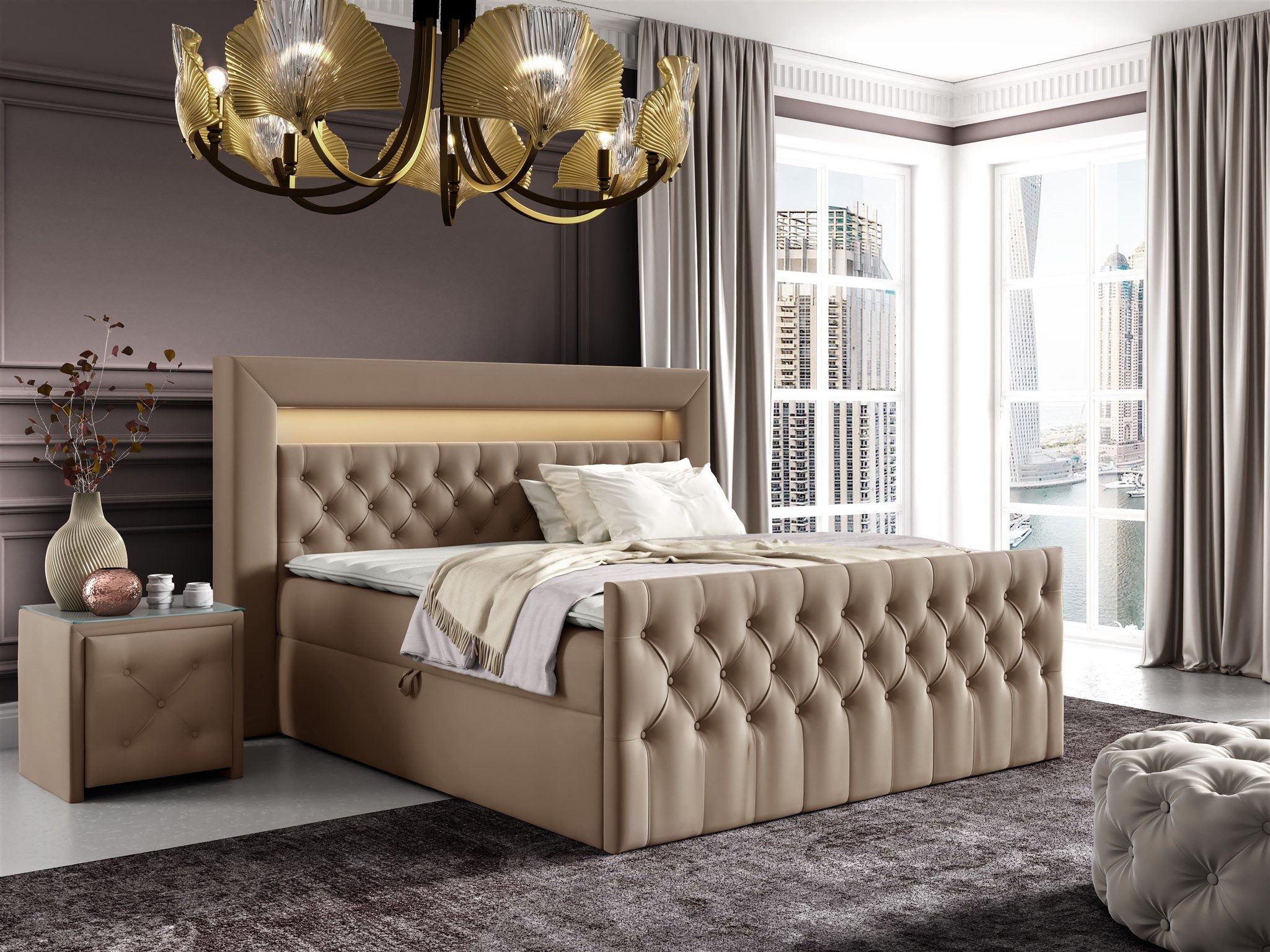 Fun Möbel Boxbett Schlafzimmerbett SEVRA Nr.4 günstig online kaufen