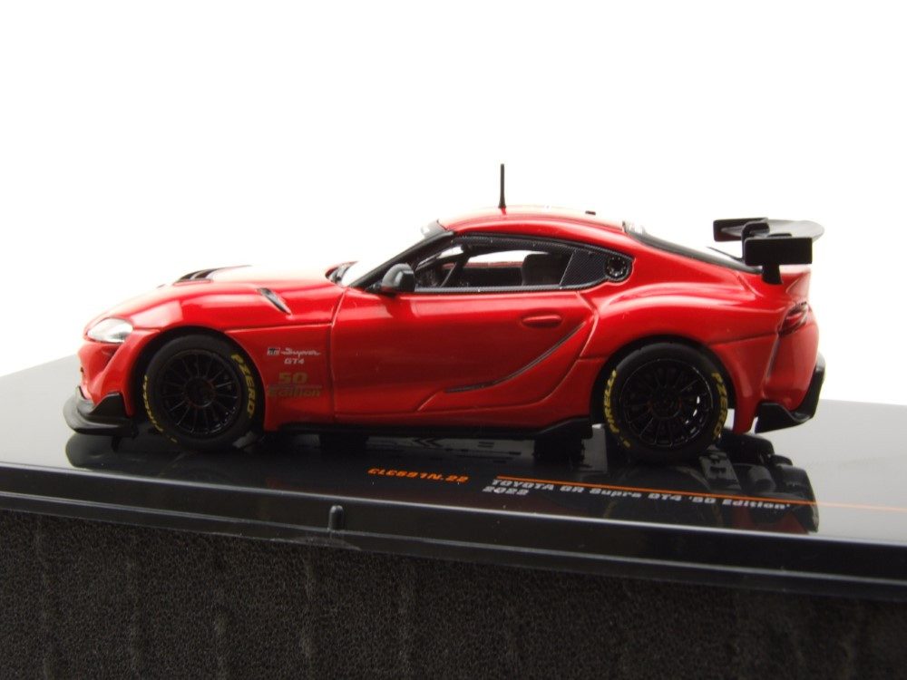 ixo Models Modellauto Toyota GR Supra GT4 2022 rot Modellauto 1:43 ixo models, Maßstab 1:43