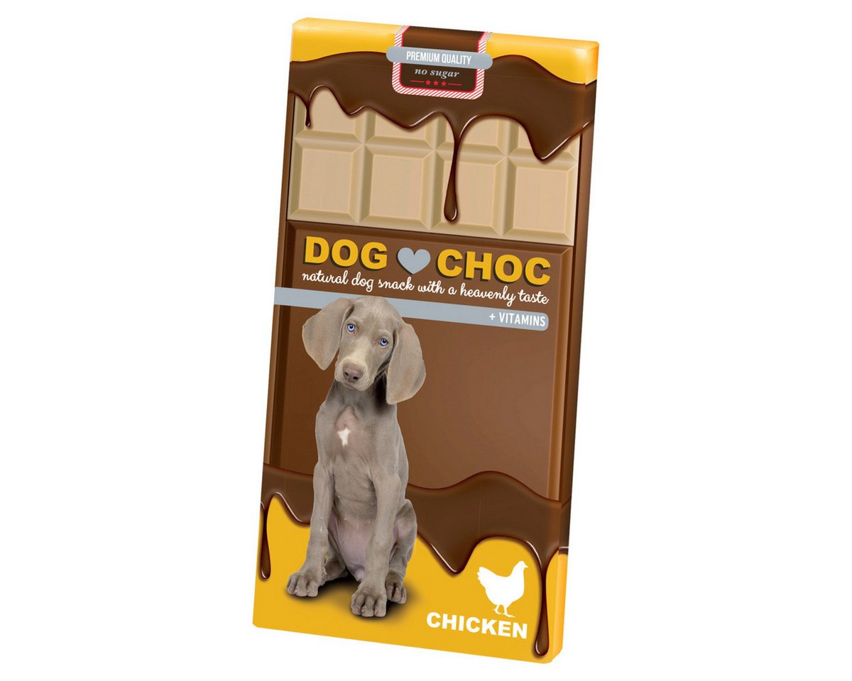 DUVO+ Hundeschokolade Dog Choc Huhn 100 g, Snack für: Hund