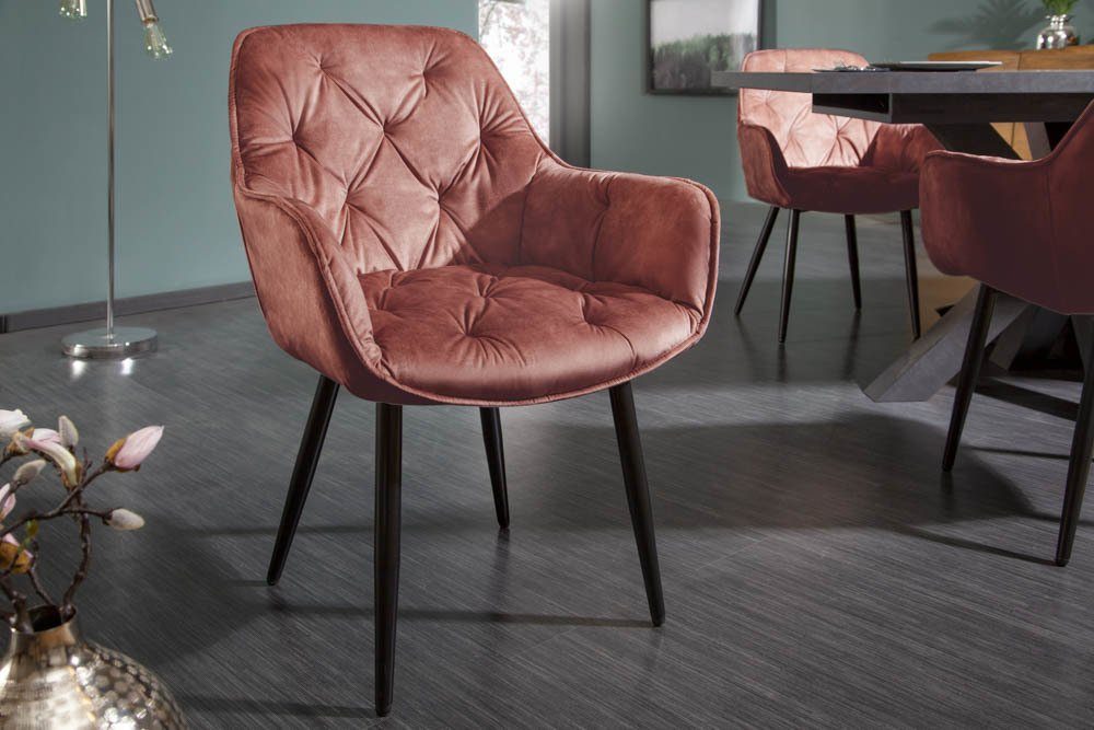 riess-ambiente Polsterstuhl MILANO rost braun / günstig online kaufen