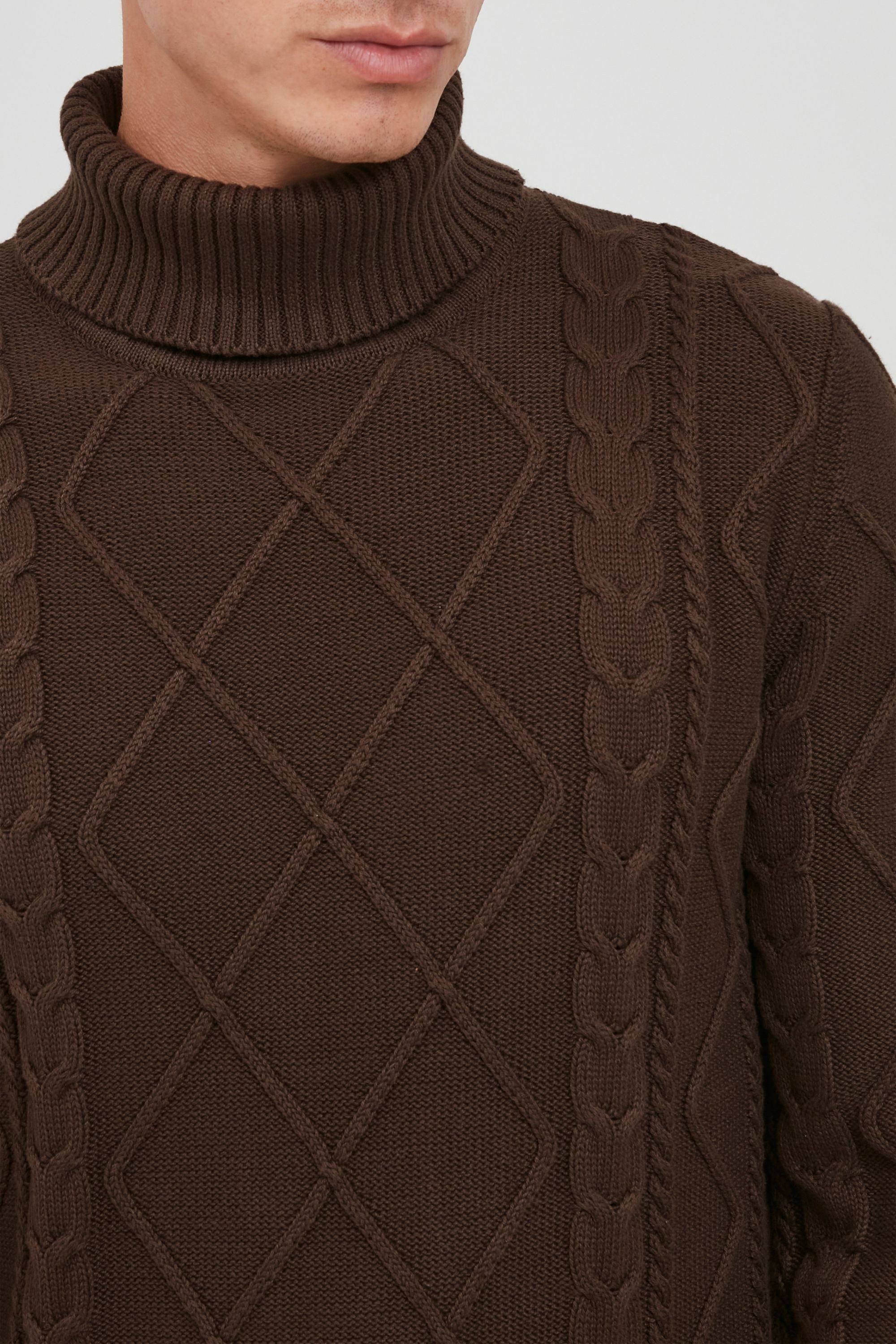 !Solid Strickpullover SDTerence Toller Rollkragenpullover mit Strukturmuster