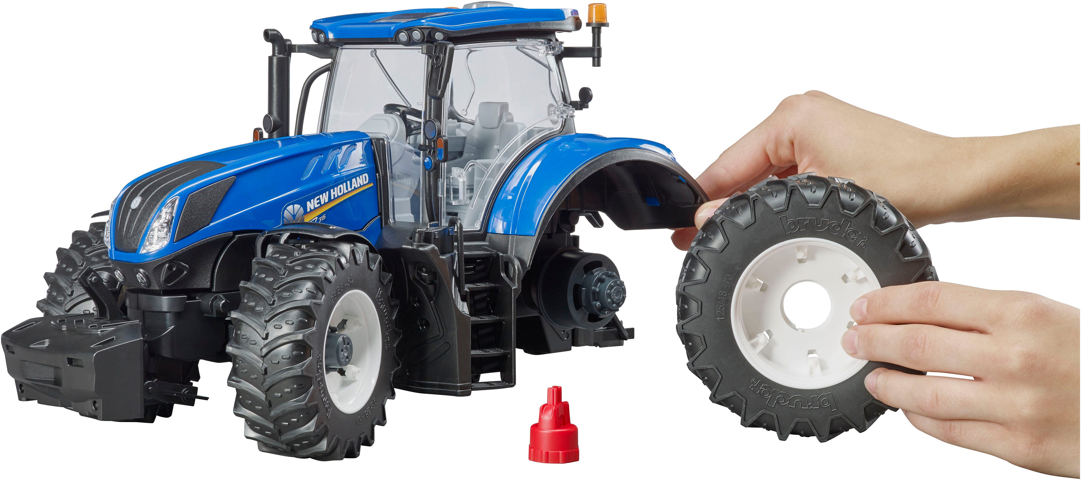 Bruder® Toy Tractor New Holland T7.315 34 cm (03120), Made in Europe