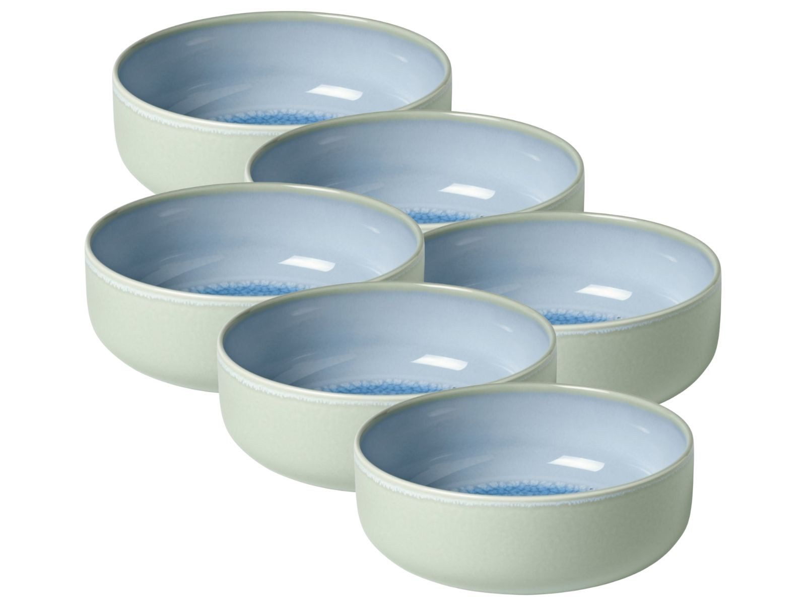 like. by Villeroy & Boch Geschirr-Set Crafted Blueberry Bol 16cm Set6, Steingut