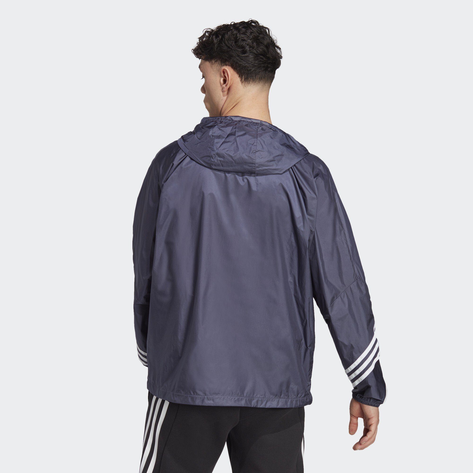 adidas Windbreaker Navy Sportswear Shadow WIND.RDY HOODED ANORAK