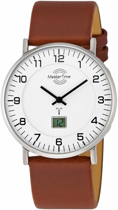 MASTER TIME Funkuhr Basic MTGS-10561-12L, Armbanduhr, Quarzuhr, Herrenuhr, Datum, Langzeitbatterie
