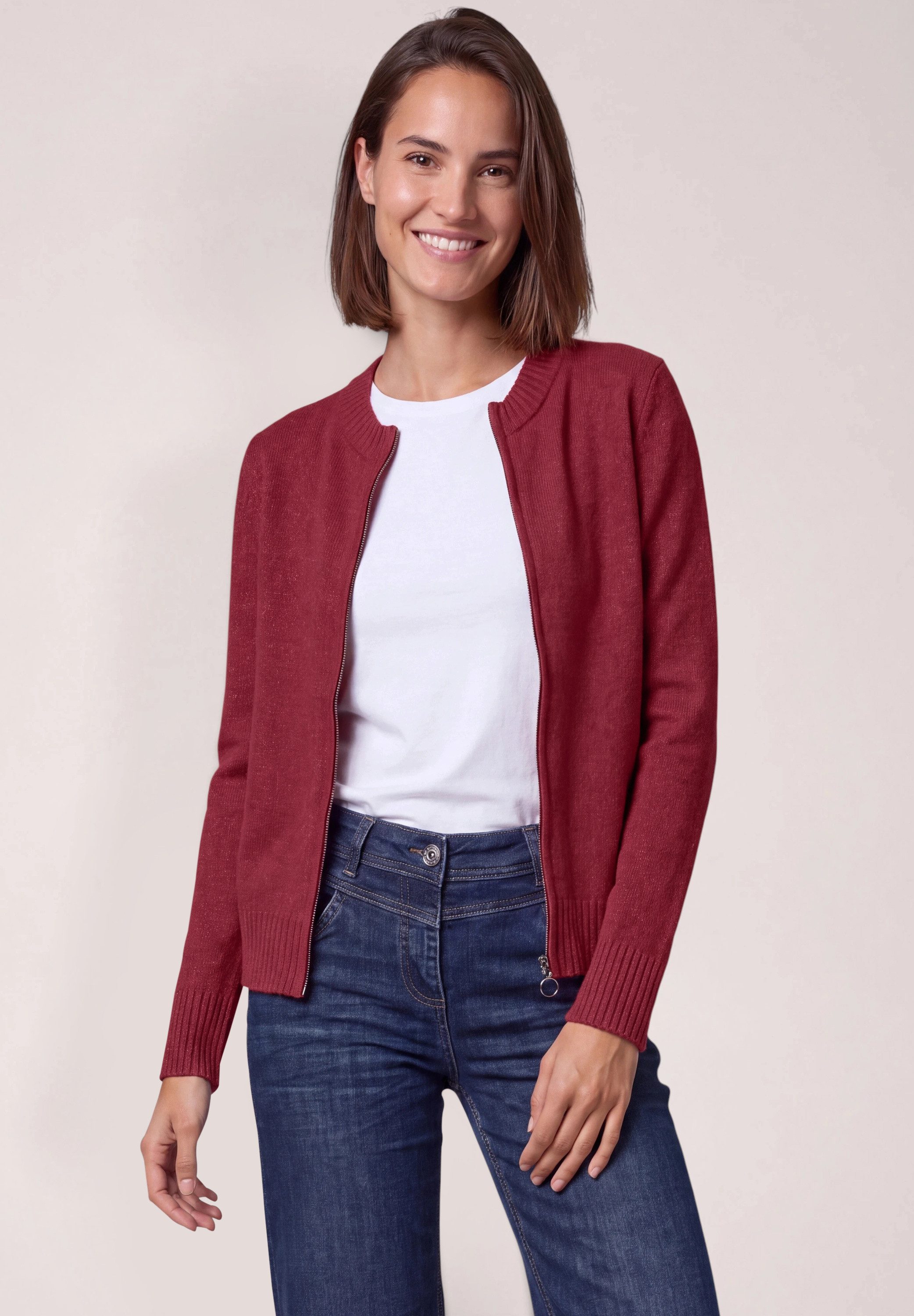CECIL Cardigan aus Feinstrick