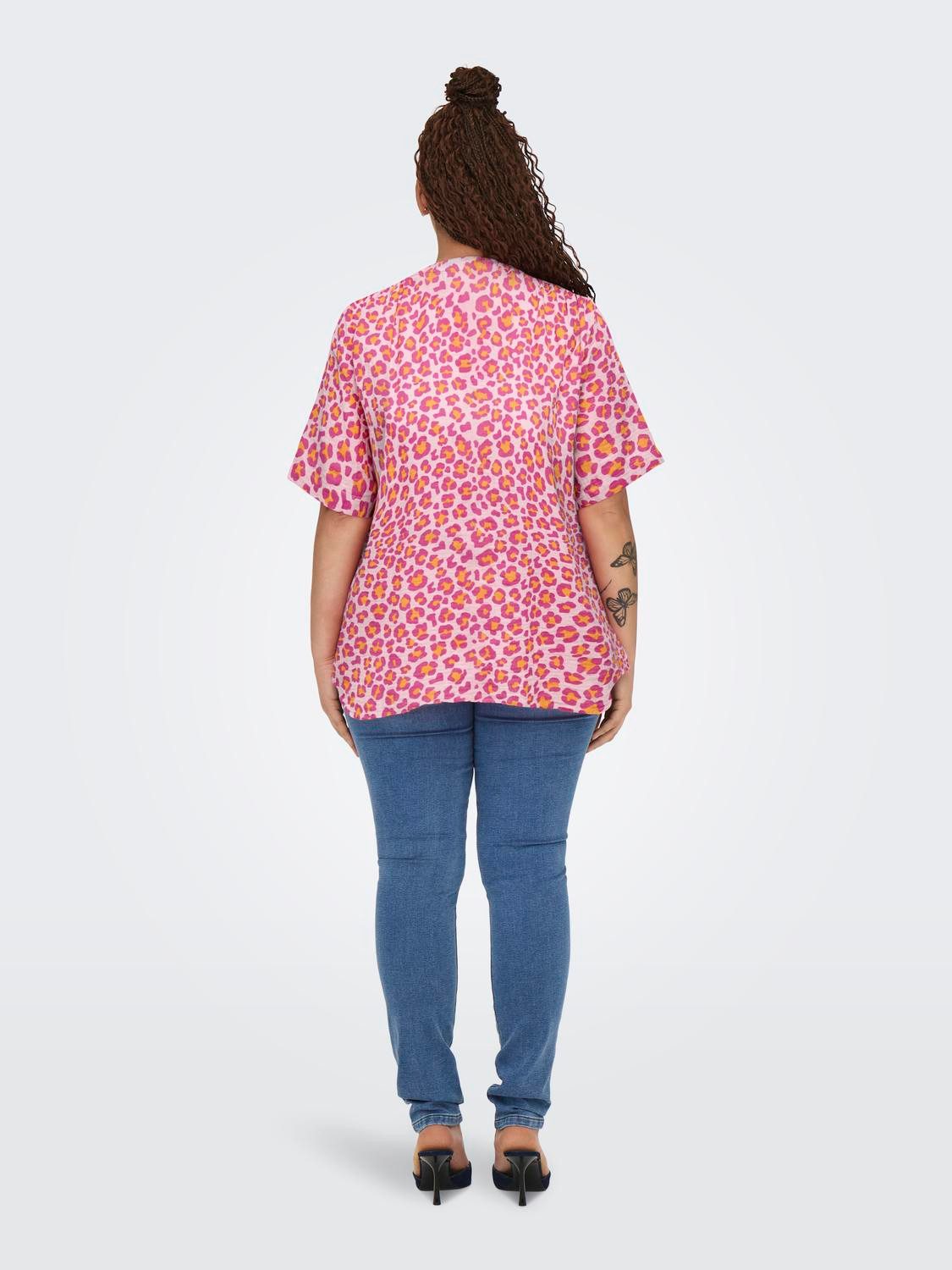 ONLY CARMAKOMA Kurzarmbluse CARTHYRA LIFE S/S günstig online kaufen