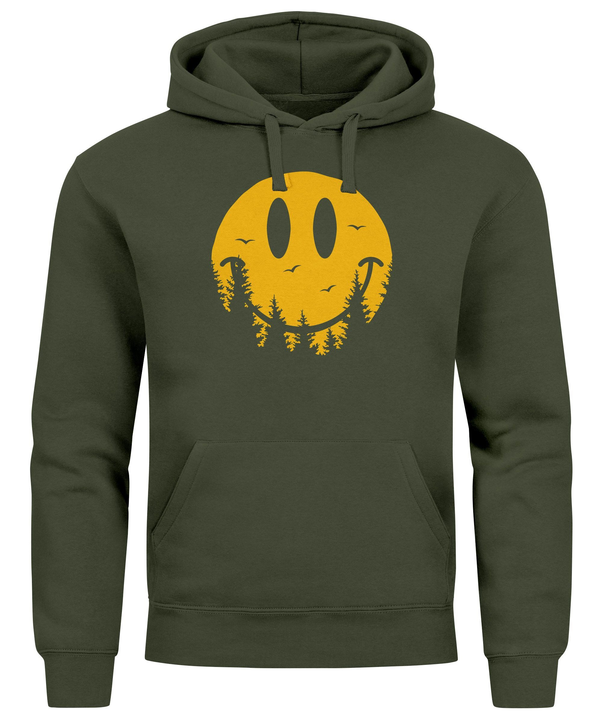 Neverless Hoodie Hoodie Herren Aufdruck Print Sonne Outdoor Motiv Lustig Sm günstig online kaufen