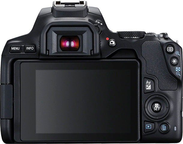 Canon EOS 250D 18-55mm 24,1 (EF-S IS f/4-5.6 MP, Systemkamera 3x Bluetooth, WLAN) opt. STM, Zoom