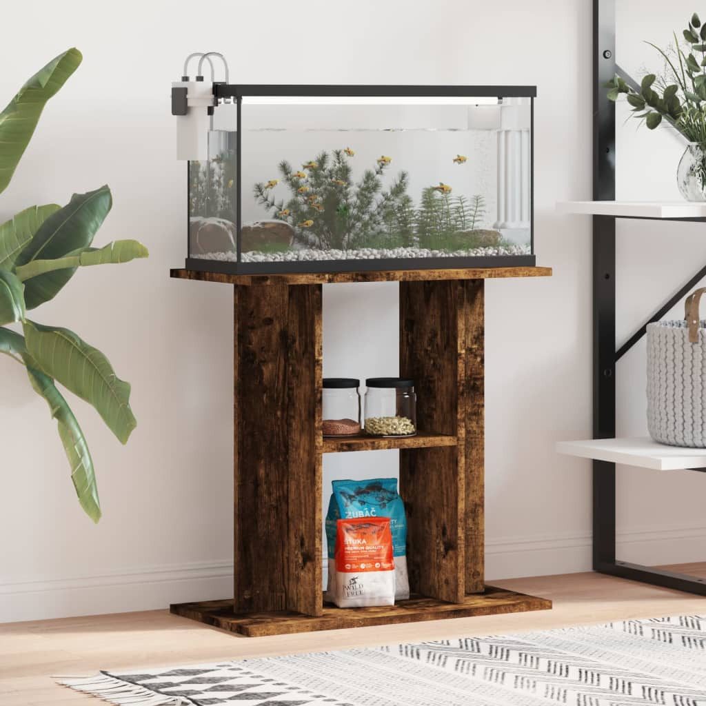 vidaXL Aquariumunterschrank 60 x 30 x 60 cm Aquariumständer Räuchereiche 60x30x60 cm Spanplatte Aq