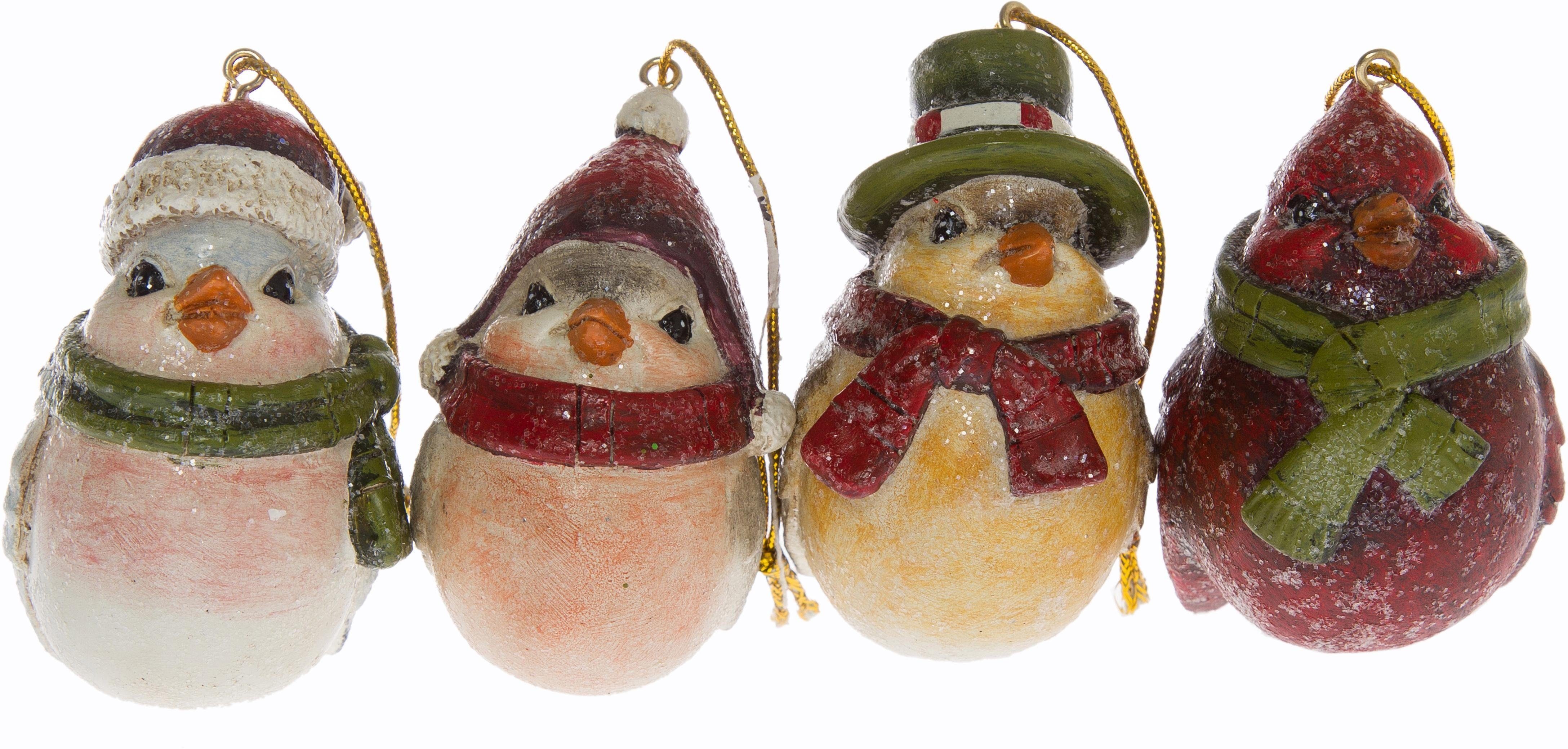 Myflair Möbel & St), Weihnachtsdeko, 4 Höhe Accessoires Christbaumschmuck Vögel, (Set, cm Baumbehang 7