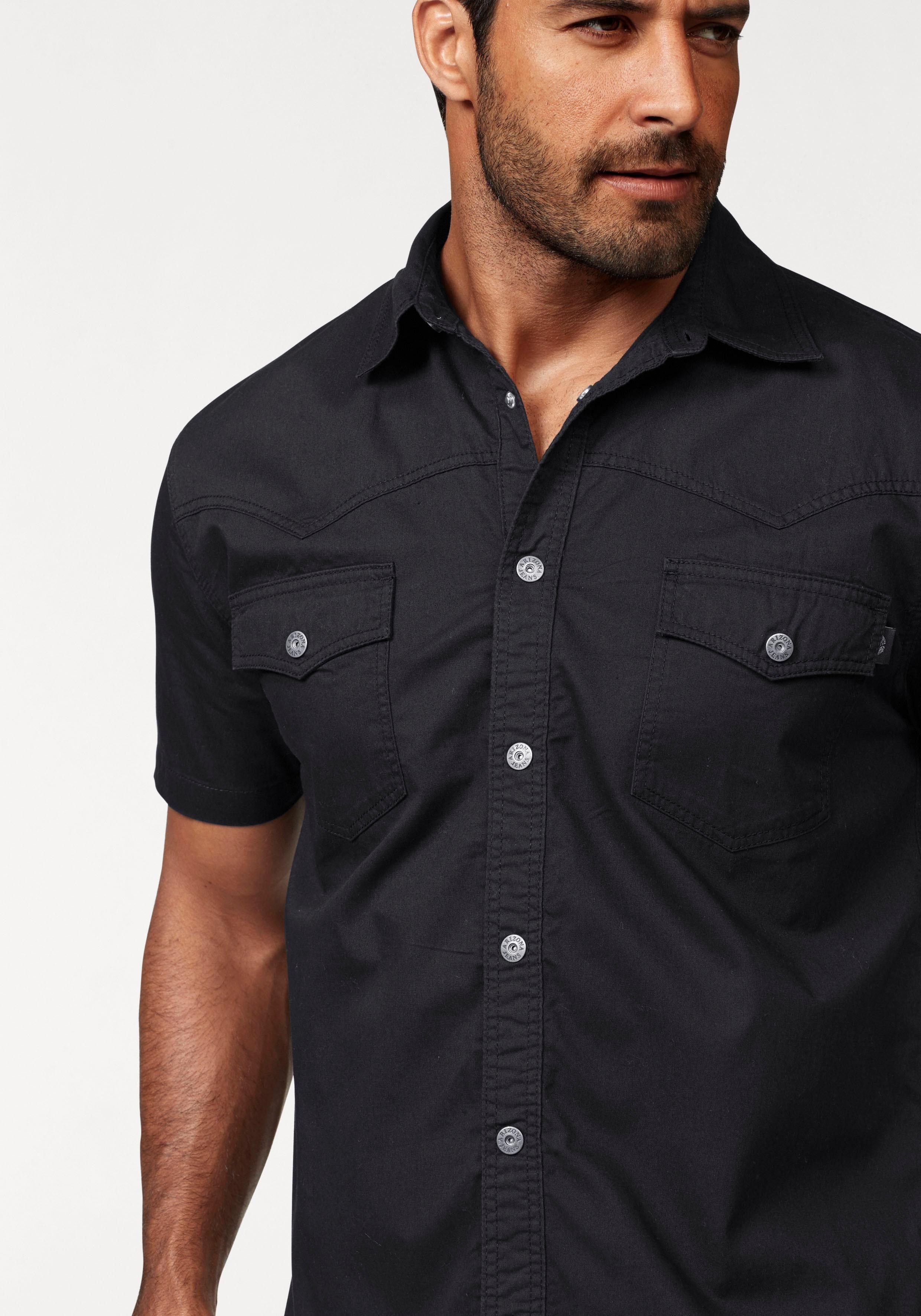 Arizona Kurzarmhemd im Western-Stil