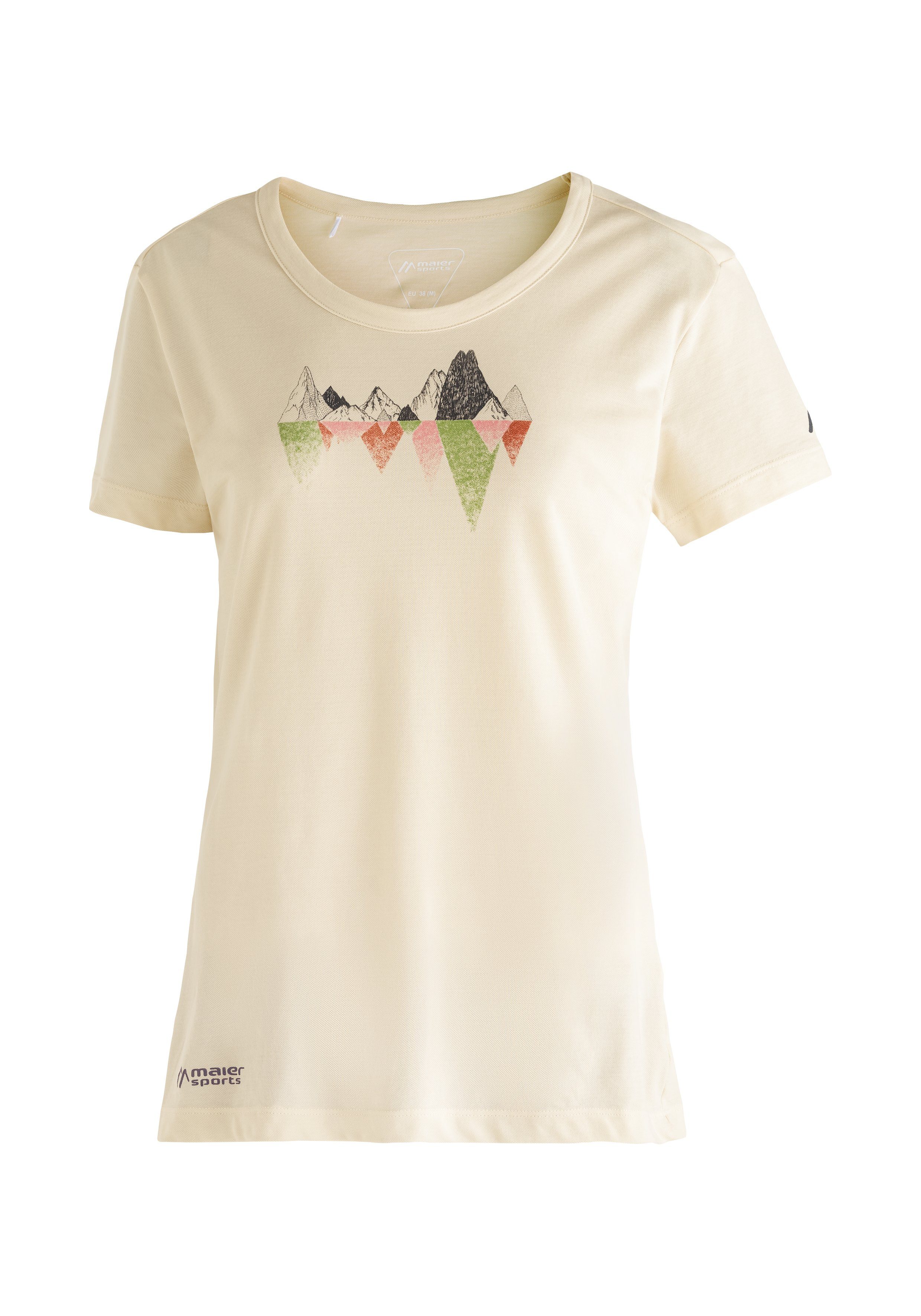 Maier Sports T-Shirt Tilia Shirt W Damen Funktionsshirt, Freizeitshirt mit Aufdruck