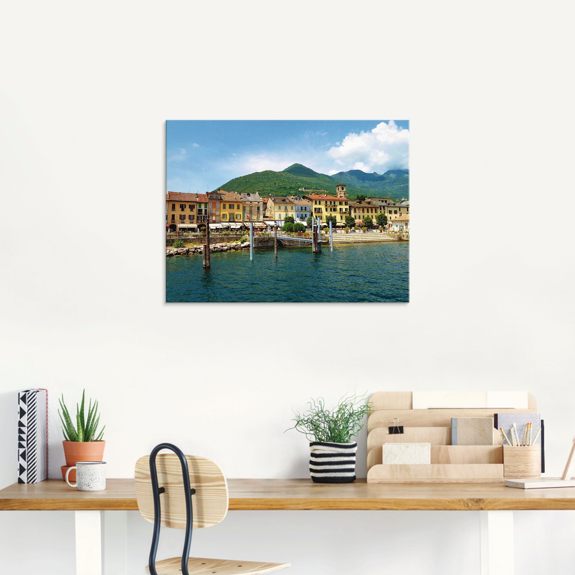Artland Glasbild »Cannobio am Lago Maggiore«, Gewässer (1 Stück)-kaufen