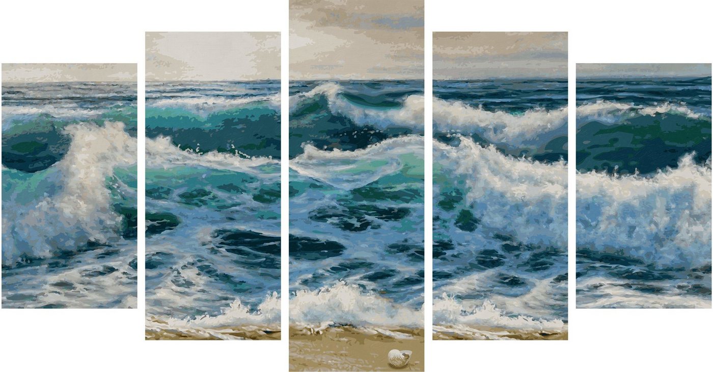 Thumbnail - Schipper Malen nach Zahlen Meisterklasse Polyptychon - Stürmische See, Made in Germany