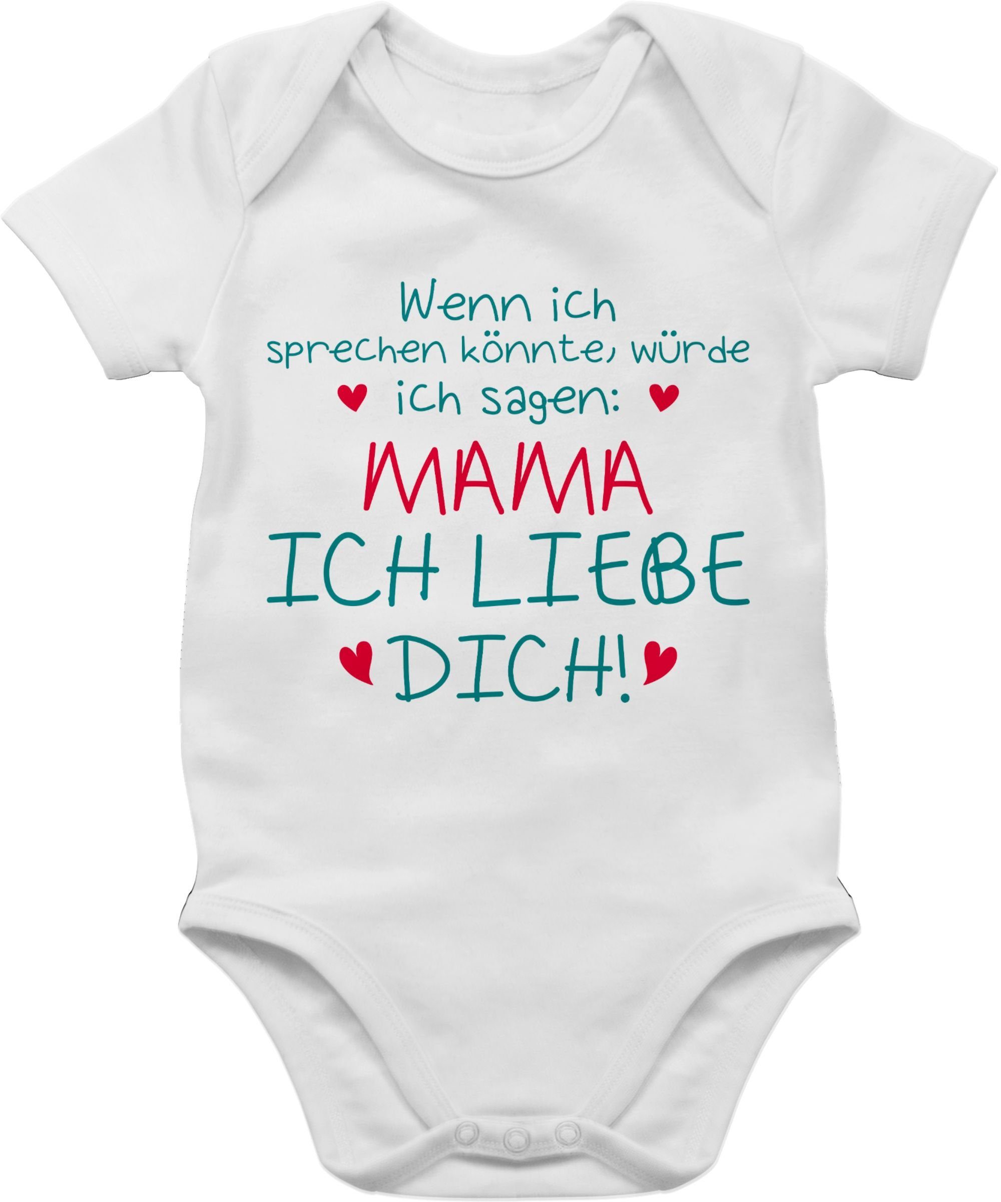 Weiß dich Mama Shirtracer Muttertagsgeschenk ich liebe 1 (1-tlg) Shirtbody