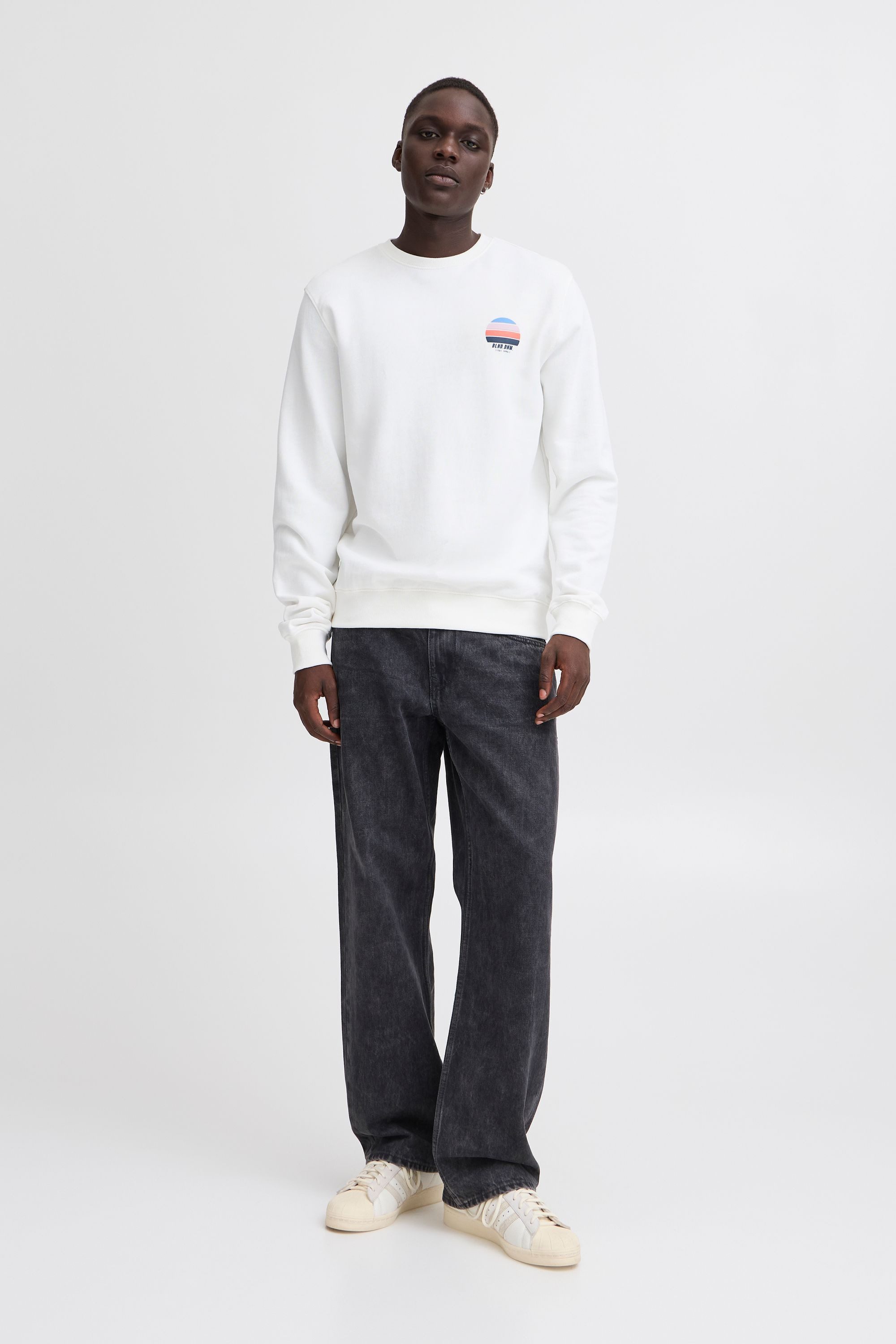 Blend Rundhalspullover BHJarub Lässiger Sweatpullover mit Print