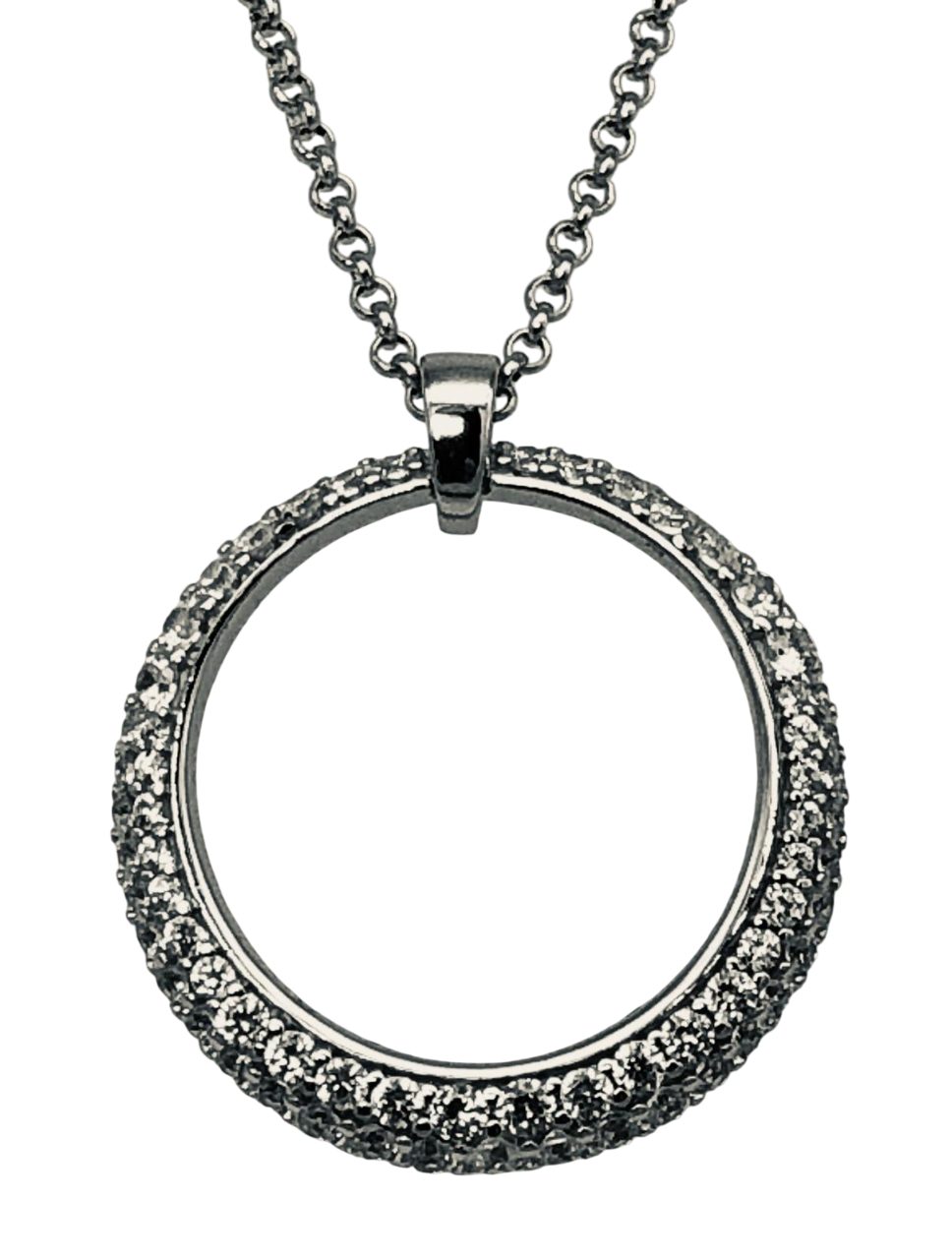 Esprit Collection Collier Delia ELNL92698A420, 925 Sterling-Silber, Zirkonia, runder Anhänger