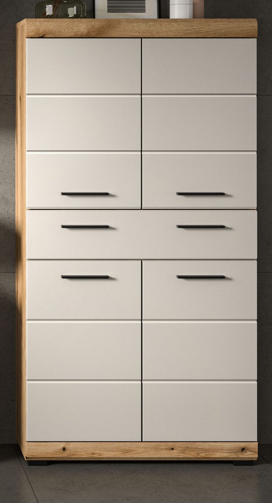 Inn.Furn Midischrank Shawn (Badschrank in Eiche Dekor und Sand / Kaschmir, günstig online kaufen
