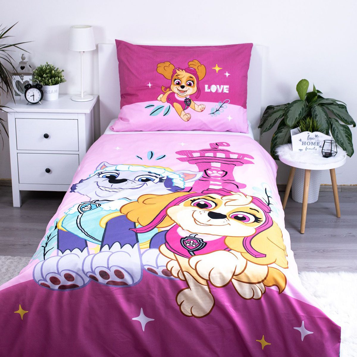 PAW PATROL Kinderbettwäsche Paw Patrol, 100% Polyester, 2 teilig