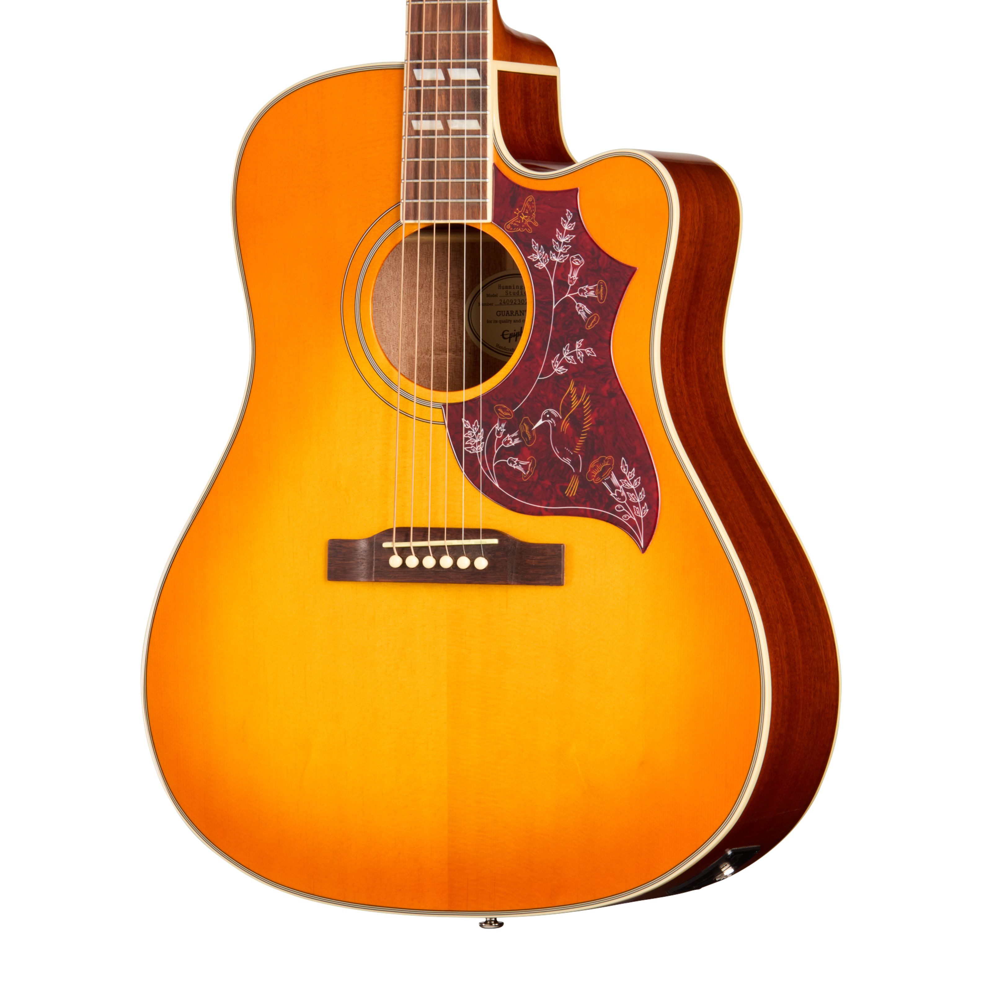 Epiphone Westerngitarre, Westerngitarren, Dreadnought Gitarren, Hummingbird Studio EC Heritage Cherry Sunburst - Westerngitarre