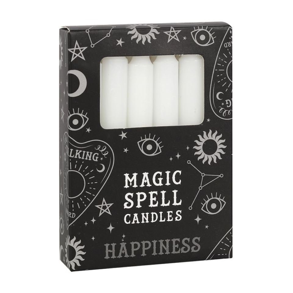 MystiCalls Stumpenkerze Wunschkerze Black Magic Hexenmagie Kerze Farbig Wunsch Spell Candel (12-tlg), Achtung: Brennende Kerzen nie unbeaufsichtigt lassen!