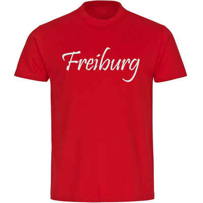multifanshop T-Shirt Kinder Freiburg - Schriftzug - Boy Girl
