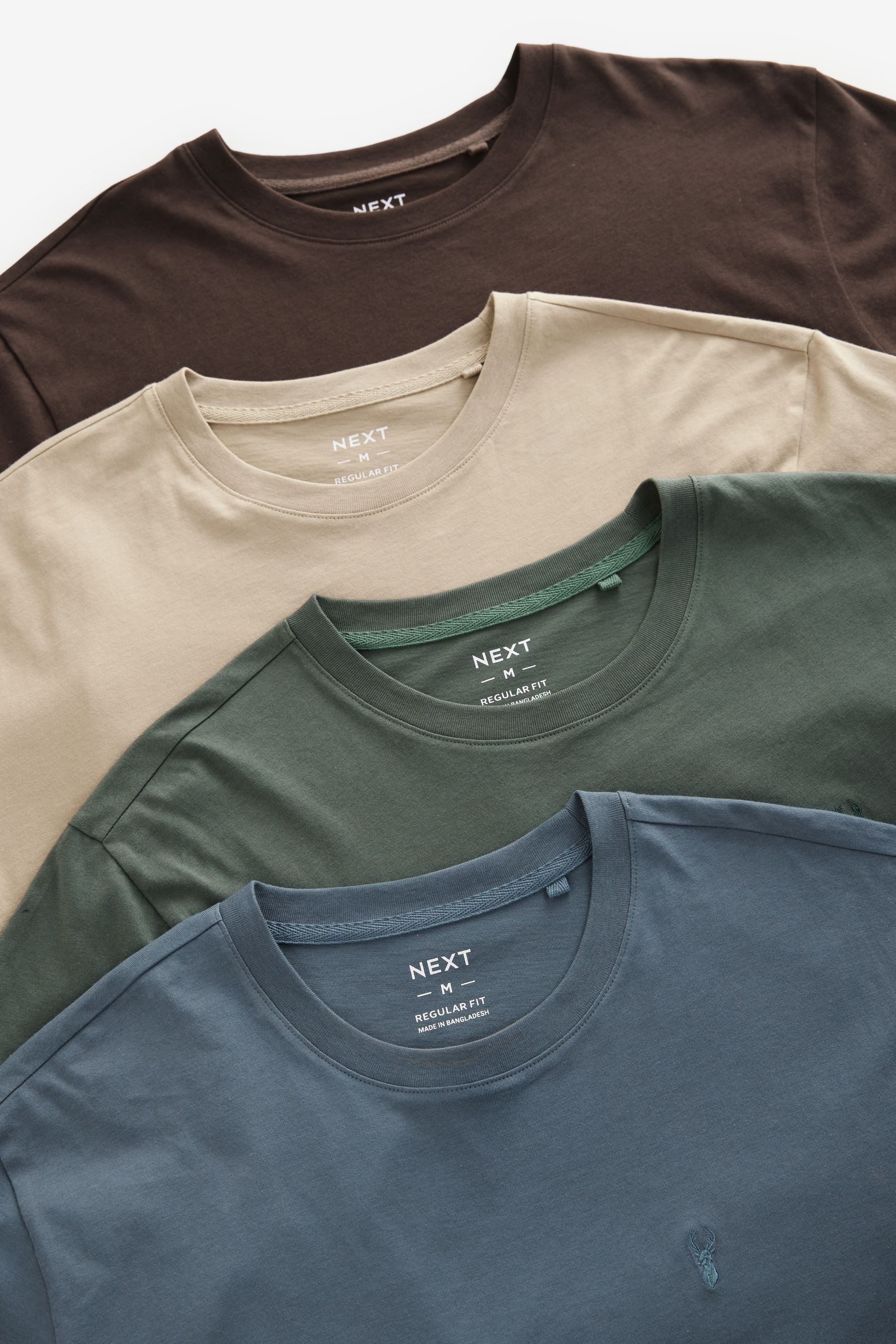 Next T-Shirt Regular Fit T-Shirts, 4er-Pack günstig online kaufen